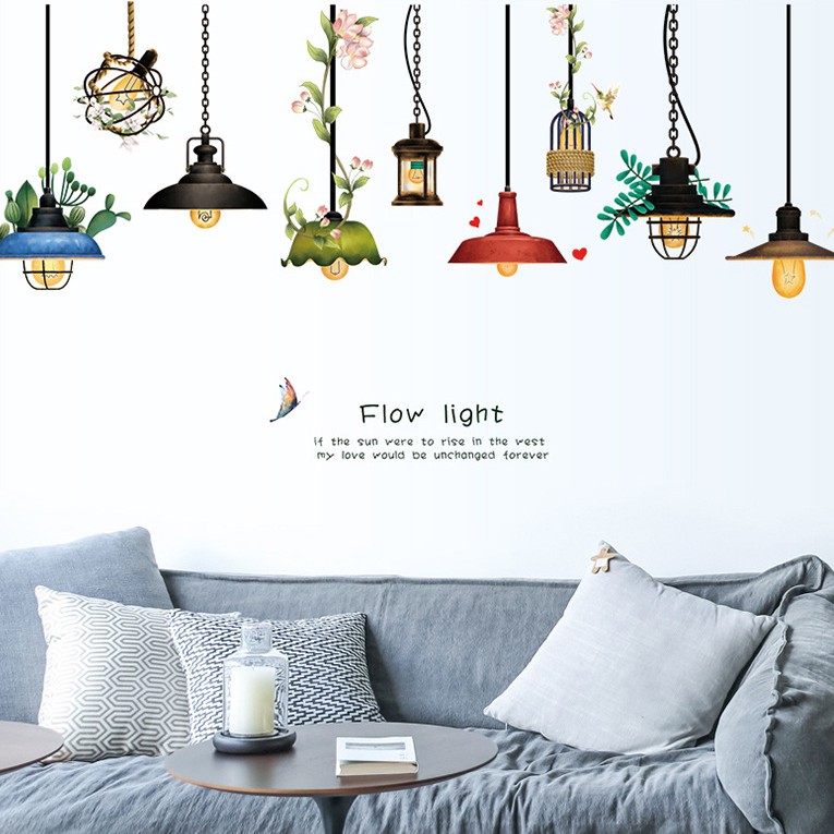 Reliza Wall Sticker Flow Light Lampu Gantung Stiker Dinding LDR Lampu