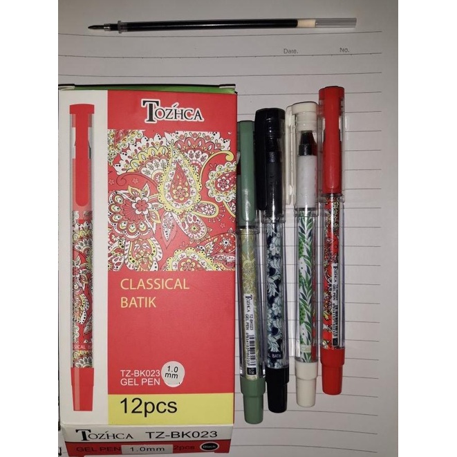 

Pena / Pulpen Gel Tinta Tozhca 1.0 Batik