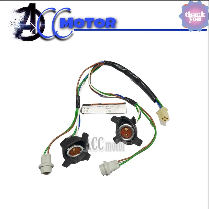 Socket Fiting Dudukan Lampu Depan Vario Karbu 110 High Quality