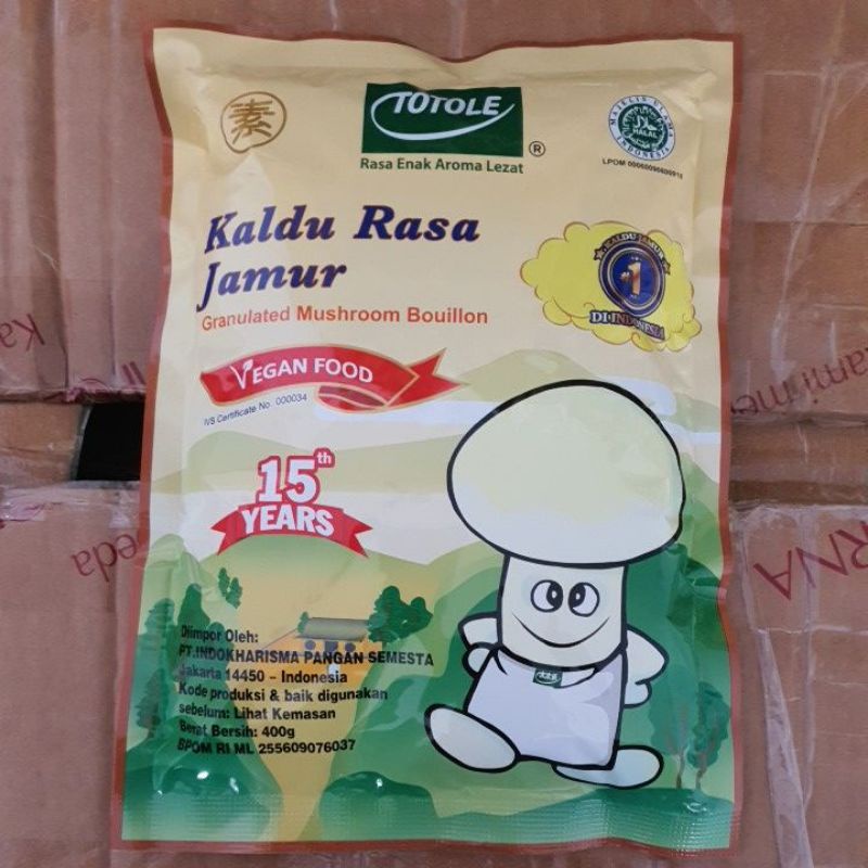 

400g Totole Kaldu Rasa Jamur Mokoceng Vegan Food.