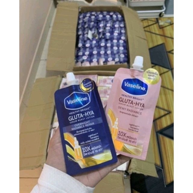 VASELINE GLUTA HYA ORIGINAL THAILAND 30ml 2x lebih ampuh/pemutih badan/melembabkan