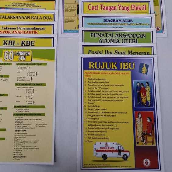 Dyg 713 Poster Kebidanan 60 Langkah Apn 1 Set Terbaru Shopee Indonesia