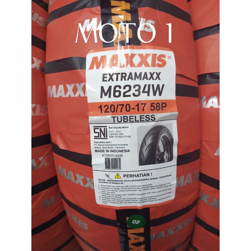 BAN MAXXIS 120/70-17 EXTRAMAXX - TUBELESS