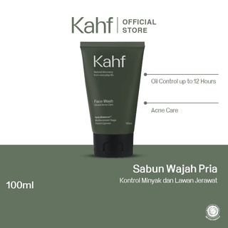 Image of Kahf Oil and Acne Care Face Wash 100 ml - Sabun Pembersih Wajah Pria Untuk Jerawat