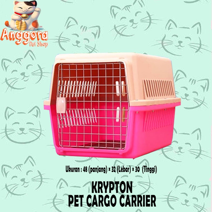 Pet Carrier / Pet Cargo kandang untuk Kucing Anjing dan hewan peliharaan