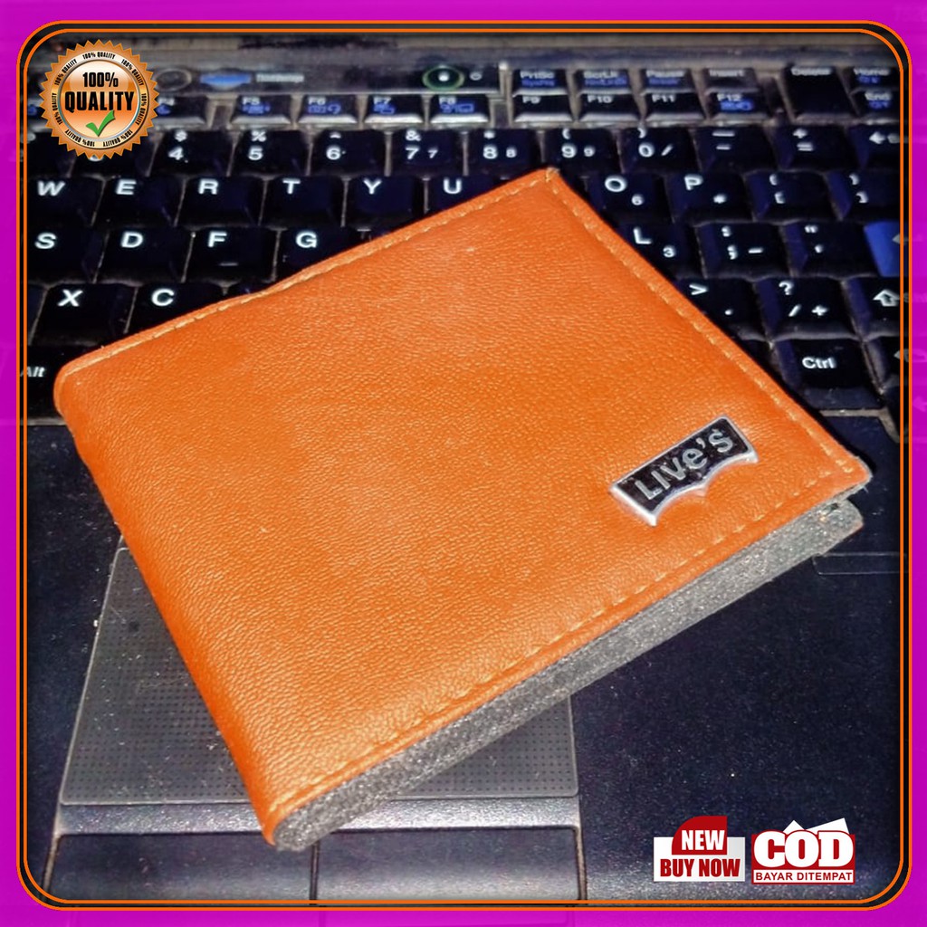 Dompet Bona pria Dompet Laki2 Dompet pendek bahan sintetik high quality