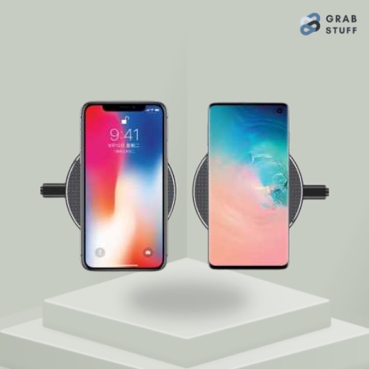 Wireless Charger Qi Fast Pad Station Base 10W / Charger Tempel Charger Tanpa Kabel / Qi Wireless Charger Smartphone Charger Wireless Fast Charging QI Quick / Casan Hp Wireless Tipis Ringan Minimalis Elegan Wireless Charger Fantasy Qi HP IOS Iphone Android