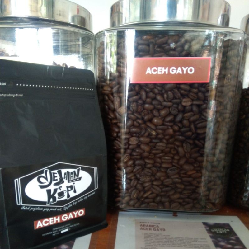 

Kopi biji/bubuk Arabica Aceh Gayo 200gr