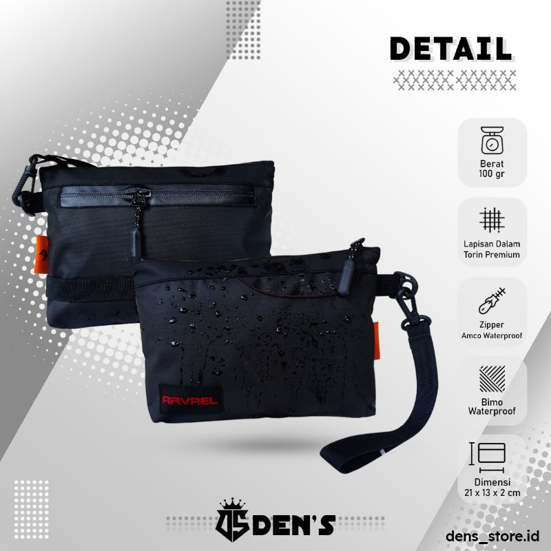 Hand Bag Pria/Clucth Bag/Tas Tangan 3 Penyimpanan Utama