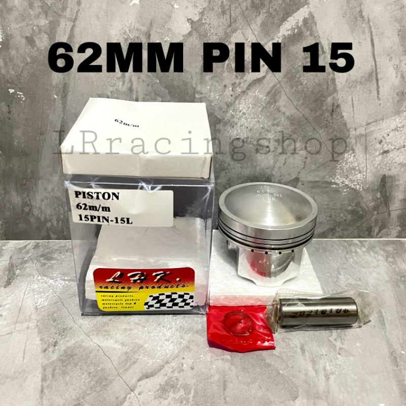 Piston LHK 62 mm 62mm pen pin 15 set ring piston seher LHK thailand