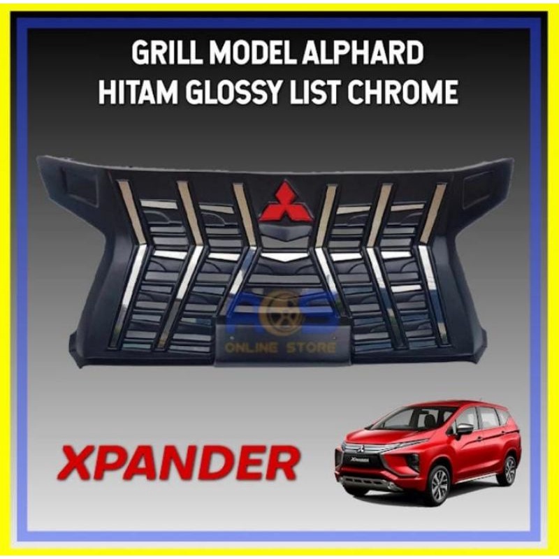 GRILL MODEL ALPHARD HITAM GLOSSY / DOFF XPANDER