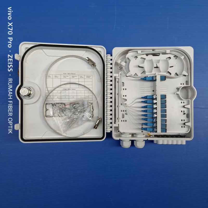 odp 12 core lengkap Splitter 1:8 SC UPC/odp 12core Fiber Optic