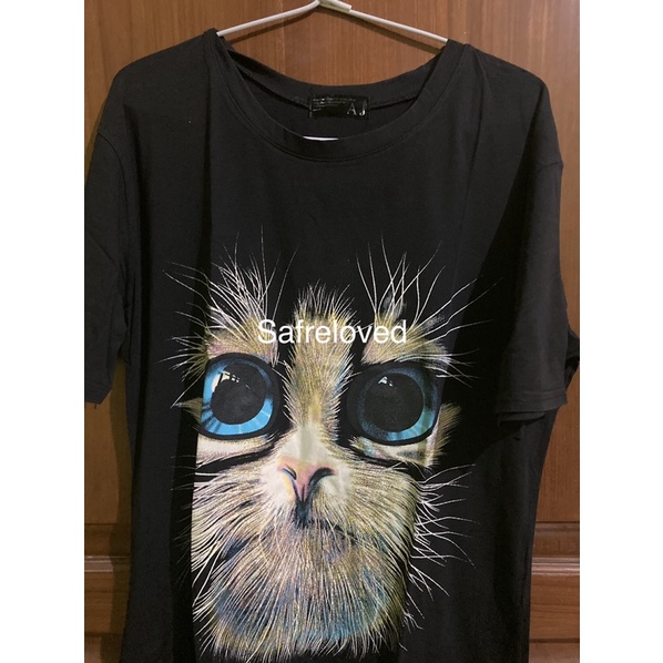 PRELOVED ~ kaos gambar kucing