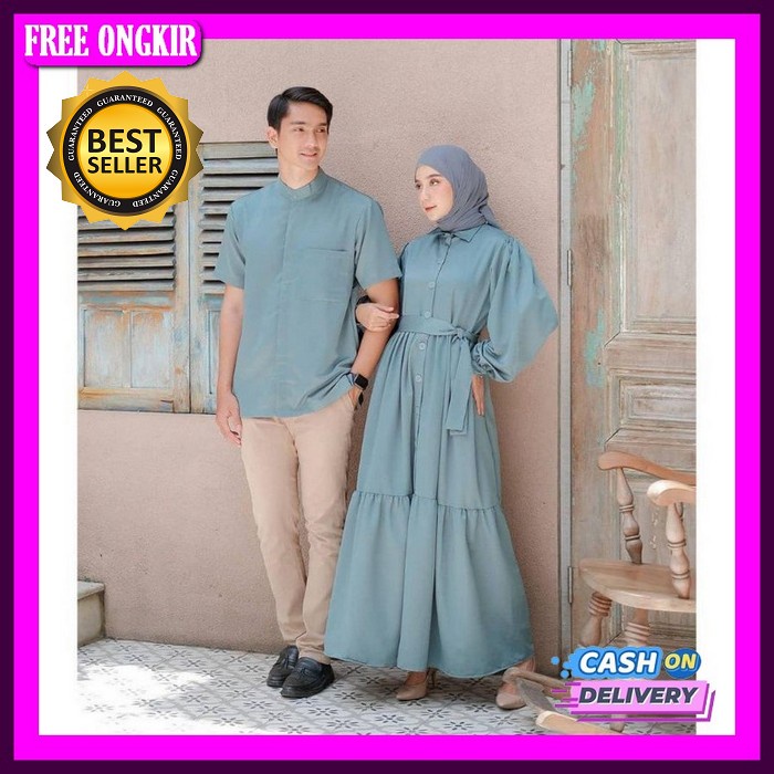Baju Cople Muslim Couple Gamis Pasangan Cople Terbaru Gamis Copel Terkini Dress Musslim Kopel Baju C