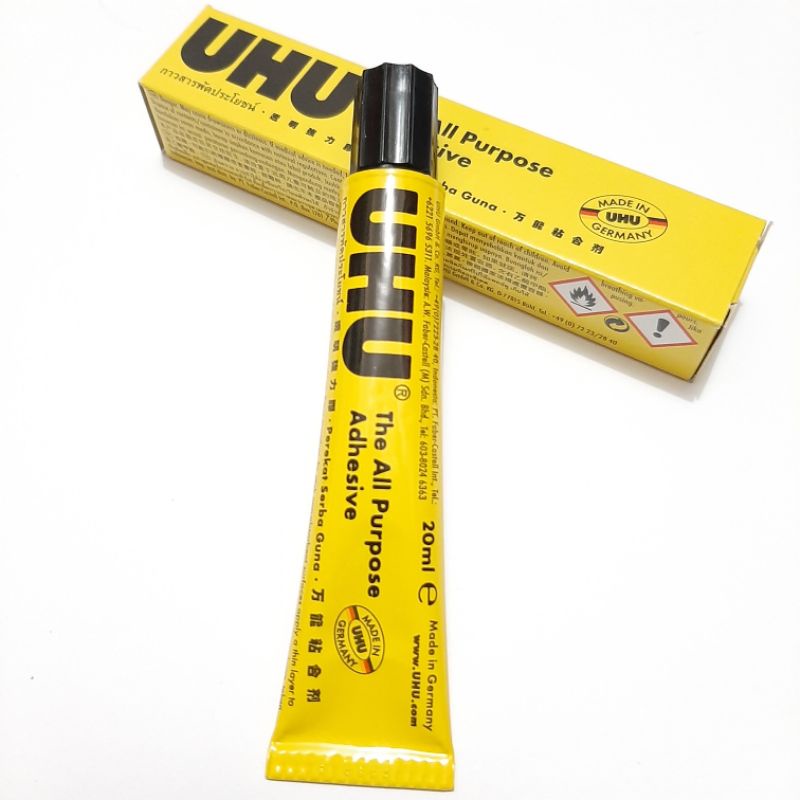 

LEM UHU CAIR TANGGUNG UNTUK KERTAS, PLASTIK, KAYU 20 ml