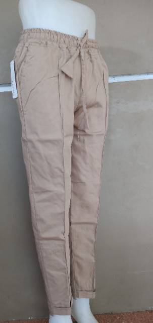 CELANA BAGGY PANT KOLOR PINGGANG, CELANA BAGGYPANTS, BAGGY PANT, CELANA BAHAN, CELANA KATUN WANITA,