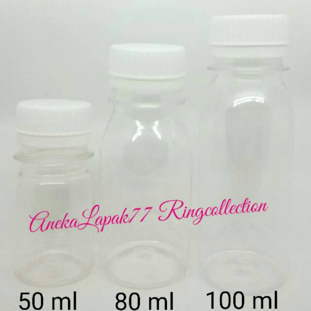 Botol kosong tebal 50 ml / 60 ml / 80 ml / 100 ml