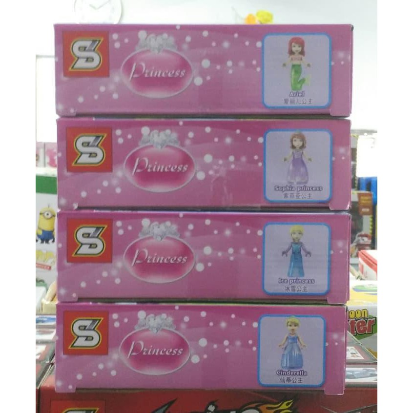 LEGO SY 790 ABCD DISNEY PRINCESS ( ARIEL, SOPHIA, ELSA, CINDERELLA )