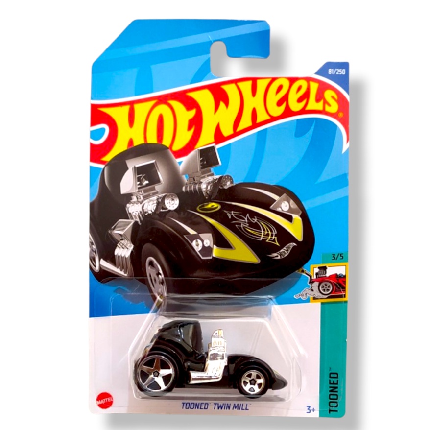Hot Wheels Tooned Twin Mill Hitam Treasure Hunt Reguler