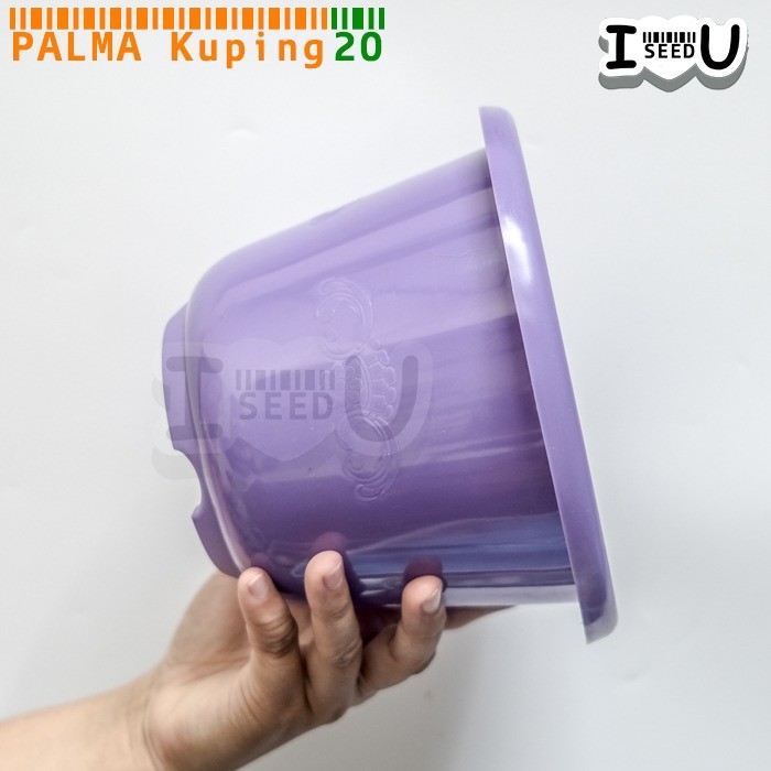 Pot Bunga Polos Warna Kuping 20cm - Palma