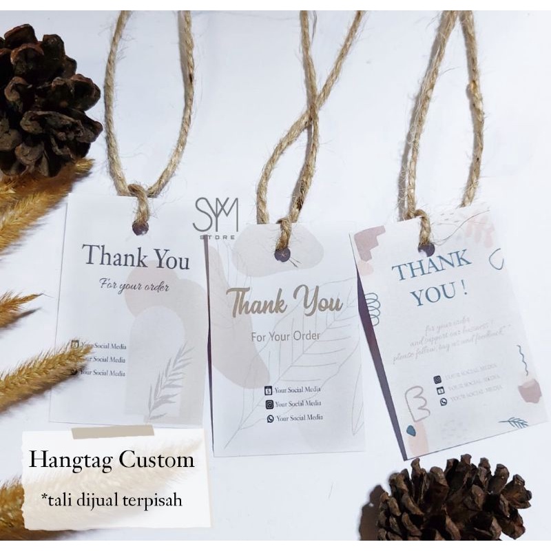 

Hangtag Custom Olshop 100pcs | Hang Tag