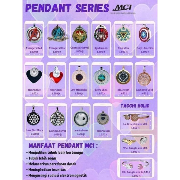 KALUNG KESEHATAN MCI ORIGINAL. BAGUS UNTUK KESEHATAN PRIA DAN WANITA