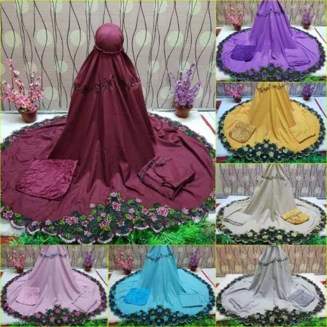 MUKENA MAMAH DEDEH SATIN VELVET  RENDA