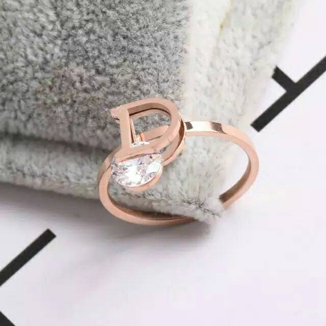 GG cincin Aksen Dio*r Titanium#CC-D