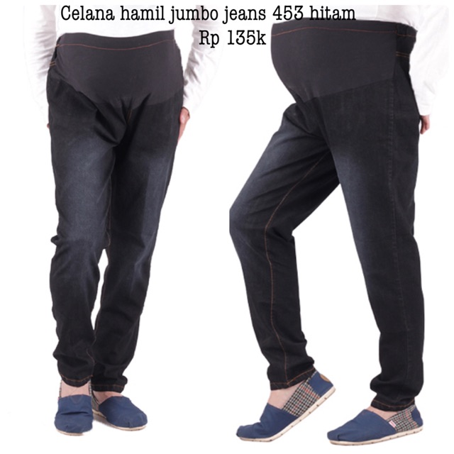 Celana hamil jumbo 453 hitam | Shopee Indonesia