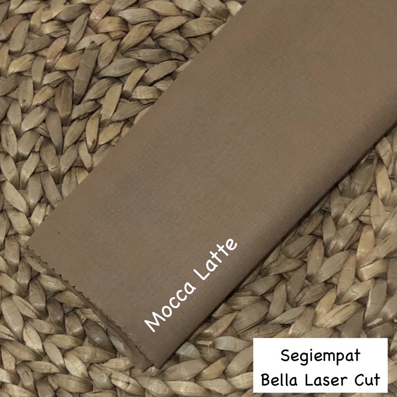 Hijab Bella Square Laser cut / Segiempat Bella-MoccaLatte