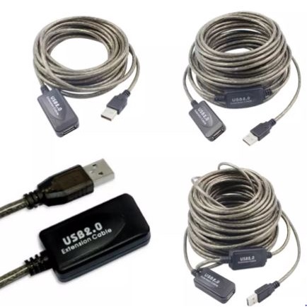 Cable usb-A 2.0 extension NB 20 meter active adapter 480Mbps - Kabel usb2.0 male-female 20m aktif