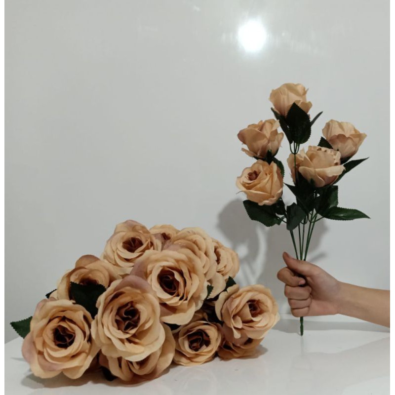 BUNGA MAWAR JEPANG KW2 K6 ARTIFICIAL FLOWER