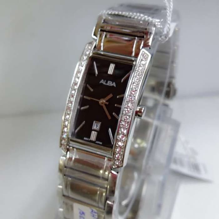 Alba Ladies AH7F67X1 Jam Tangan Wanita Original AH7F67 Black Dial Kotak