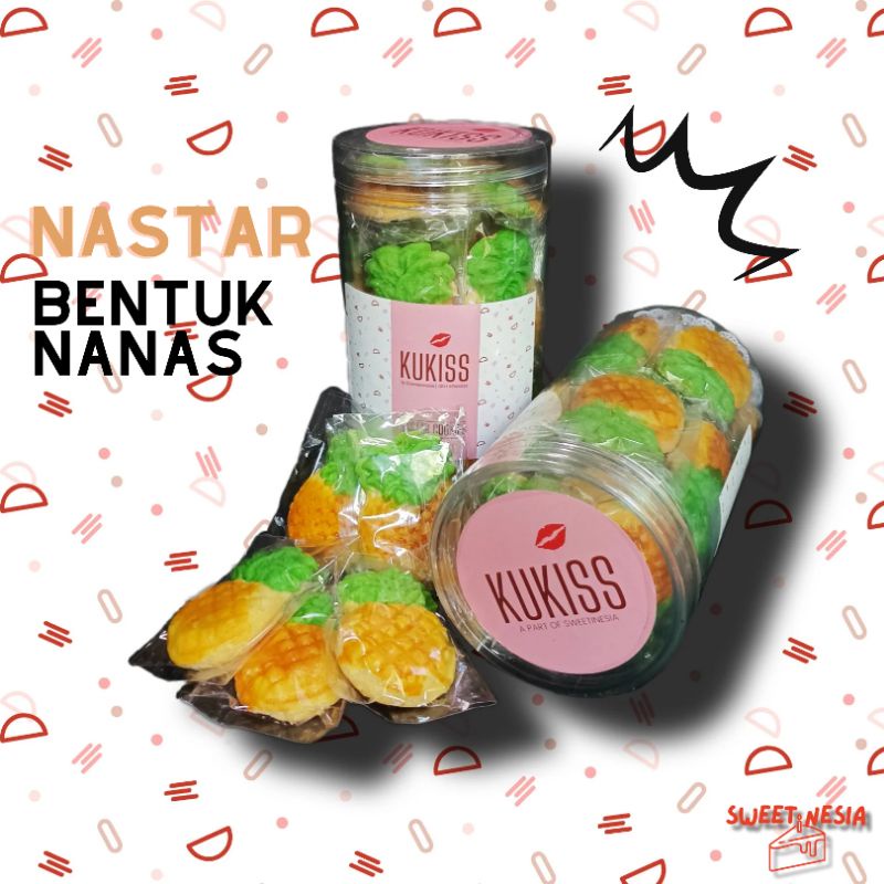 

KUKISS BY SWEETINESIA Nastar Hongkong Bentuk Nanas Premium 300gr/600gr