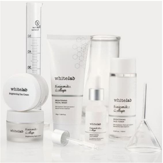 WhiteLab Brightening Series Face Body Serum Facial Wash Day Night Cream White Lab