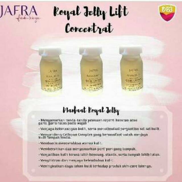Royal Jelly Lift Concentrate Serum Glowing Jafra Shopee Indonesia