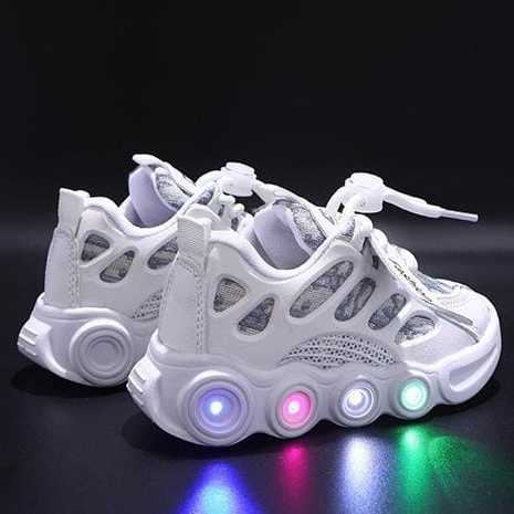 [Tokobig] Guccers LED Sepatu Anak Sport Sneaker Anak Size 21-30 Usia 1-5 Tahun - live pagi malam