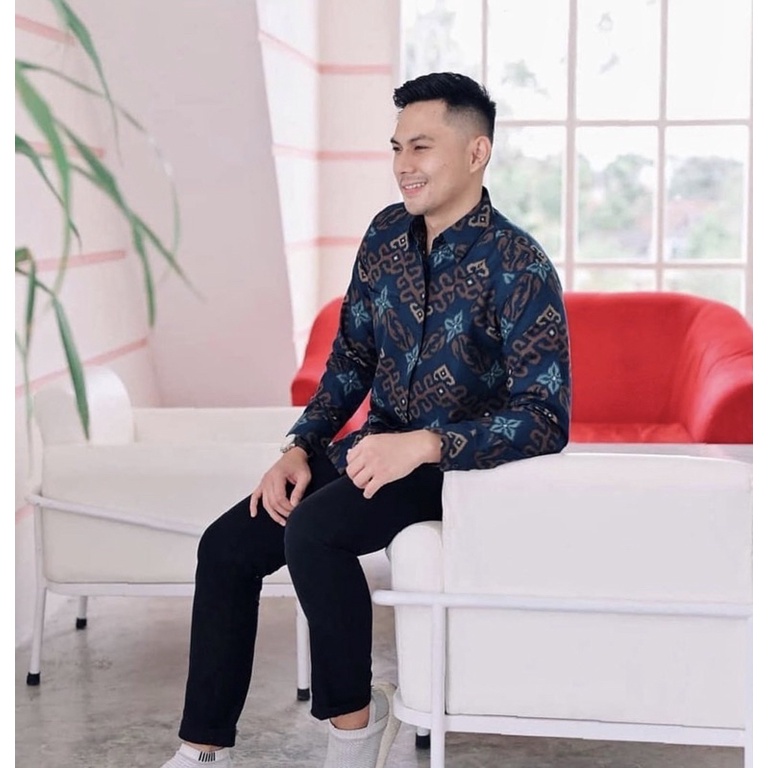 Kemeja Batik Pria Lengan Panjang Atasan Batik size M L XL XXL 3XL 4XL 5XL 6XL 7XL 8XL 9XL 10XL NUKUbatik