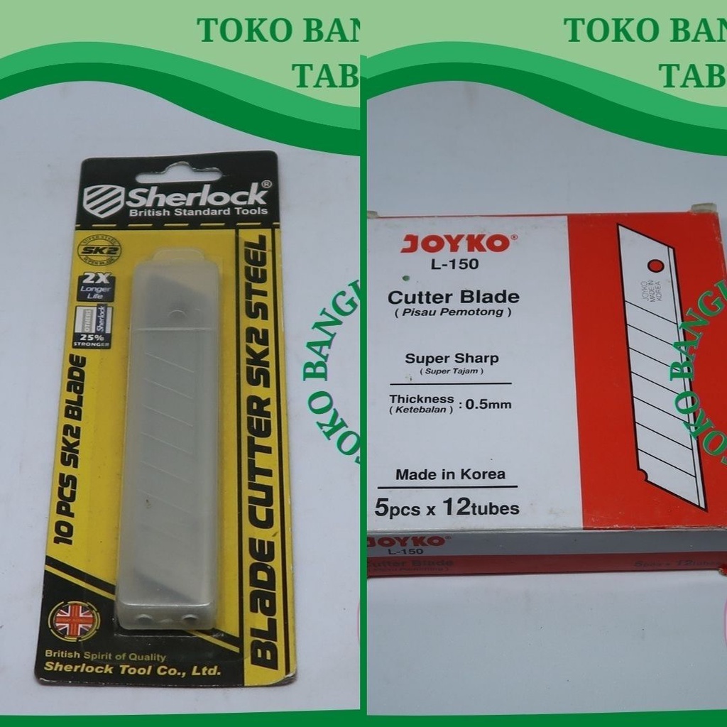 

CUTTER BLADE PISAU PEMOTONG JOYKO SHERLOCK
