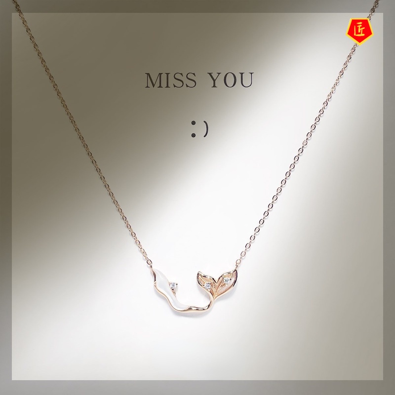 For the Rest of Your Life, You Necklace Mermaid Female Clavicle Chain Fishtail All-Match Fashion Necklace