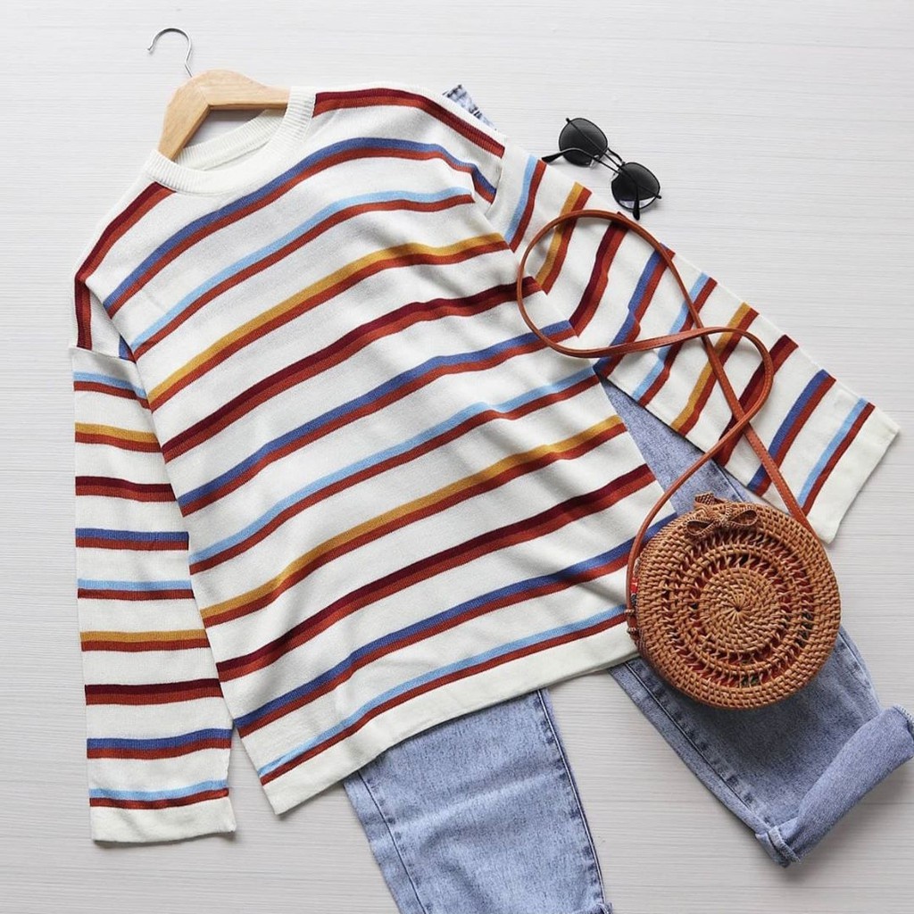 Diva blouse stripe