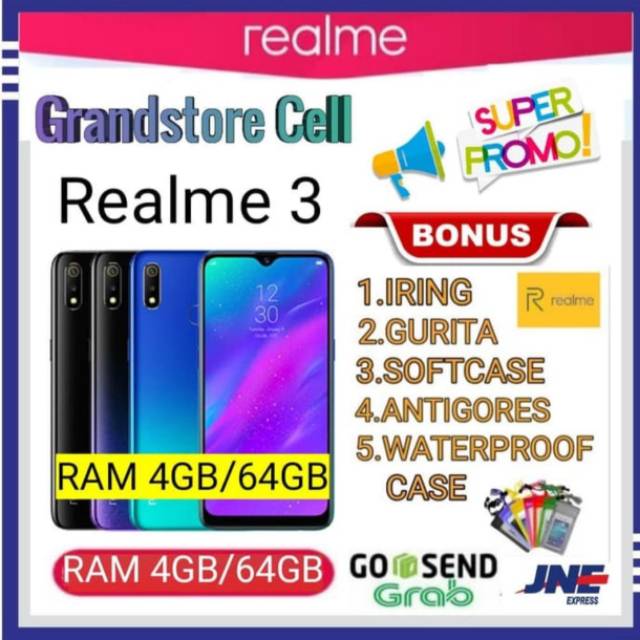 REALME 3 RAM 4/64 GARANSI RESMI REALME INDONESIA