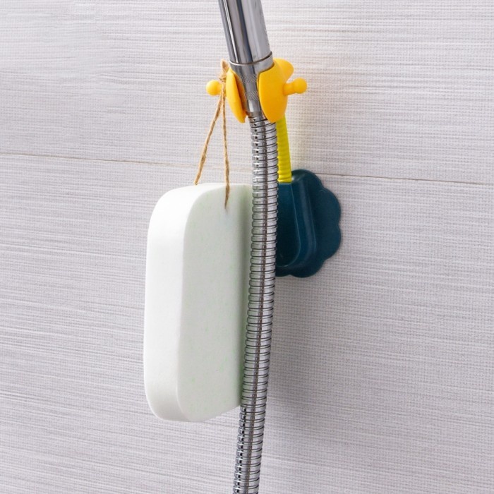 RUMAH TANGGA KAMAR MANDI RAK TOILET AC 540 GANTUNGAN SHOWER MANDI HANGER HOLDER DUDUKAN SHOWER TEMPE