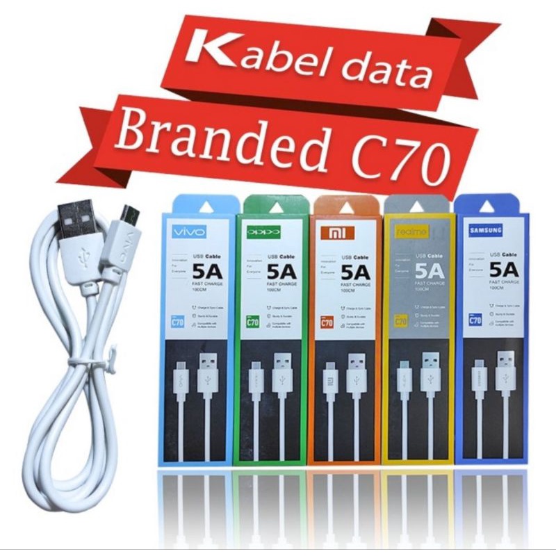 Kabel Data USB Micro Branded C70