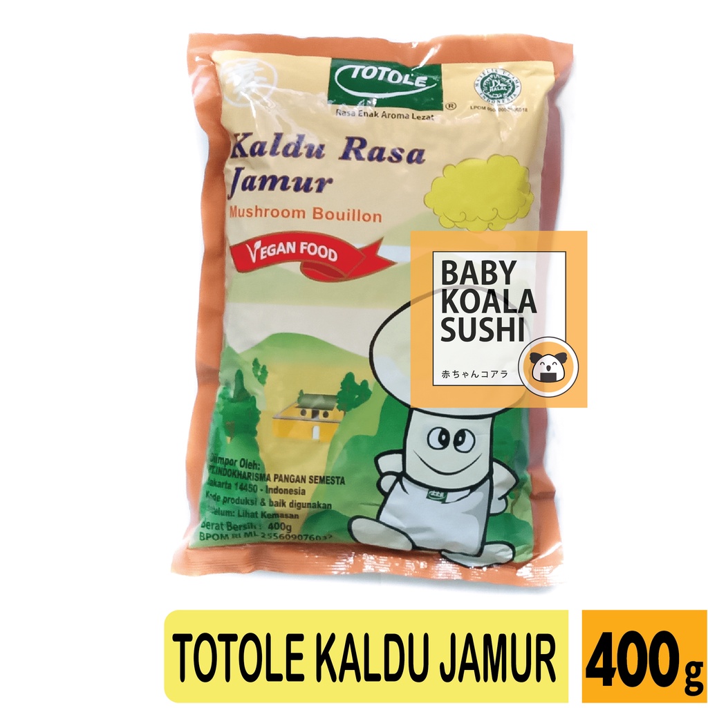 TOTOLE Kaldu Vegan Kaldu Jamur 400 g Halal │ Import Mushroom