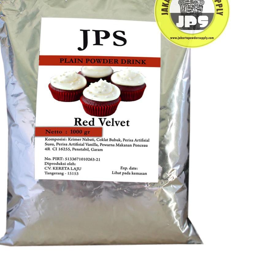 

DFY™ Bubuk JPS Red Velvet Plain 1 Kg TERBARU