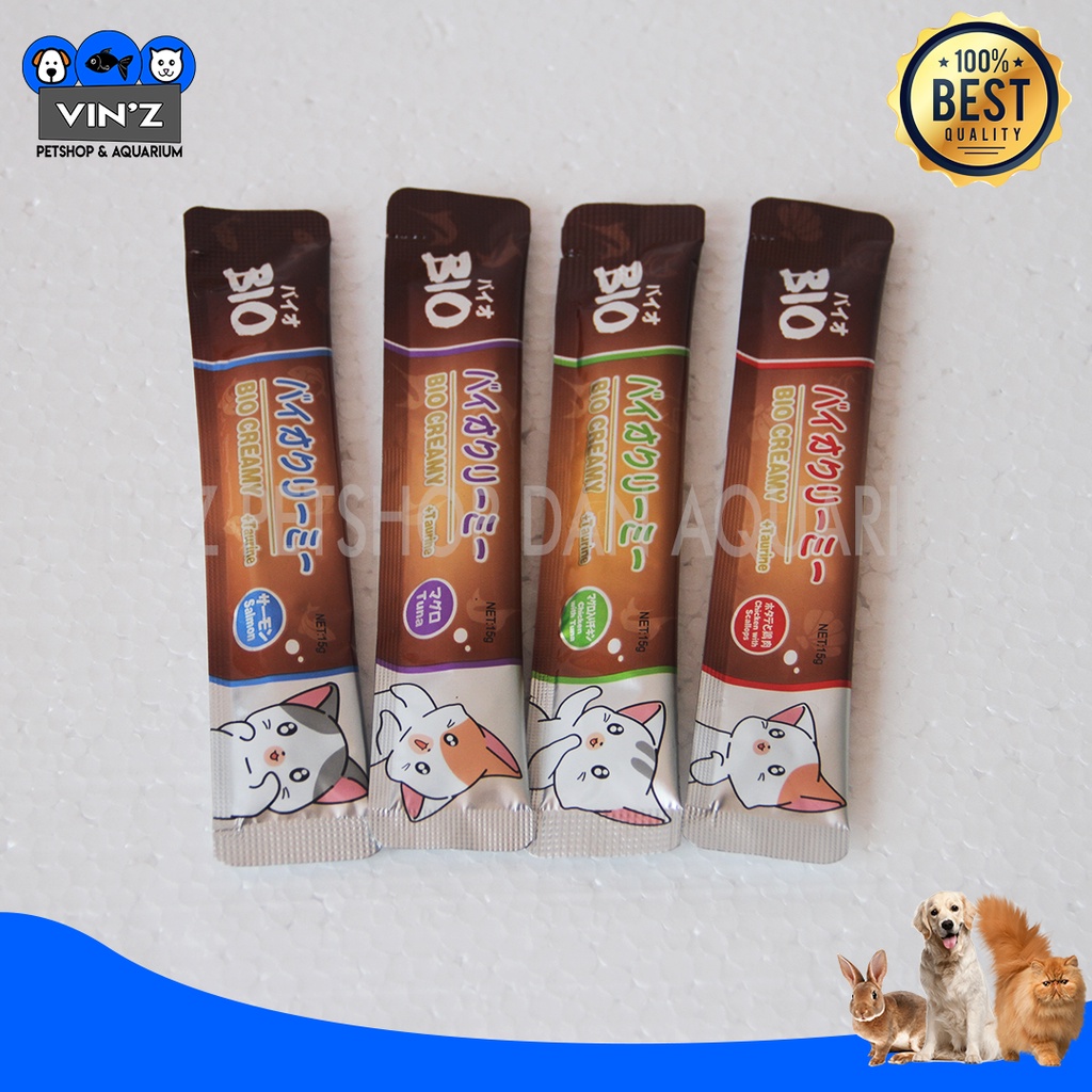 Jual Bio Creamy Cat Treat Snack Kucing Basah Cemilan Kucing Setara Meo