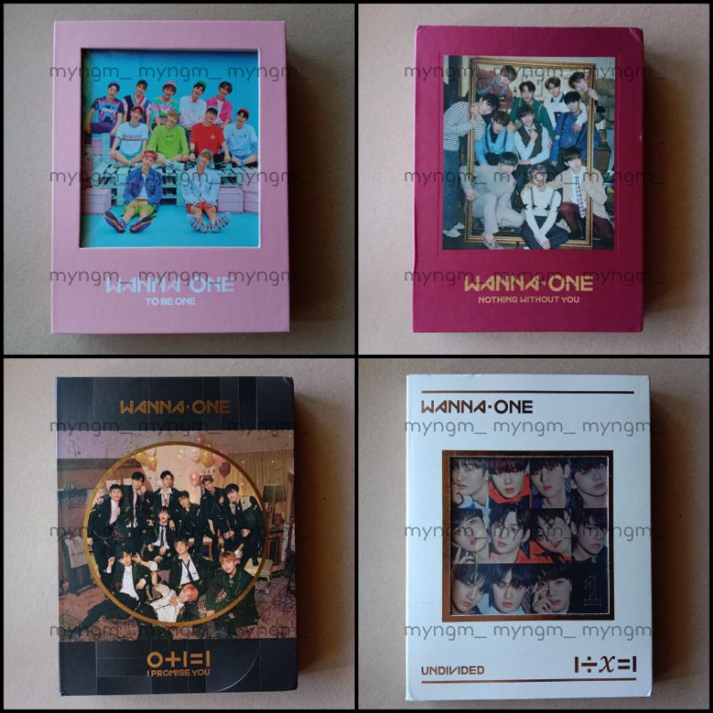 Album Wanna One Fullset To Be One Nothing Without You I Promise You Undivided Power or Destiny