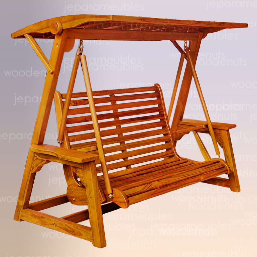 Kursi Ayunan Pendek Jati Kursi Taman Bangku Ayunan Taman Kursi Taman