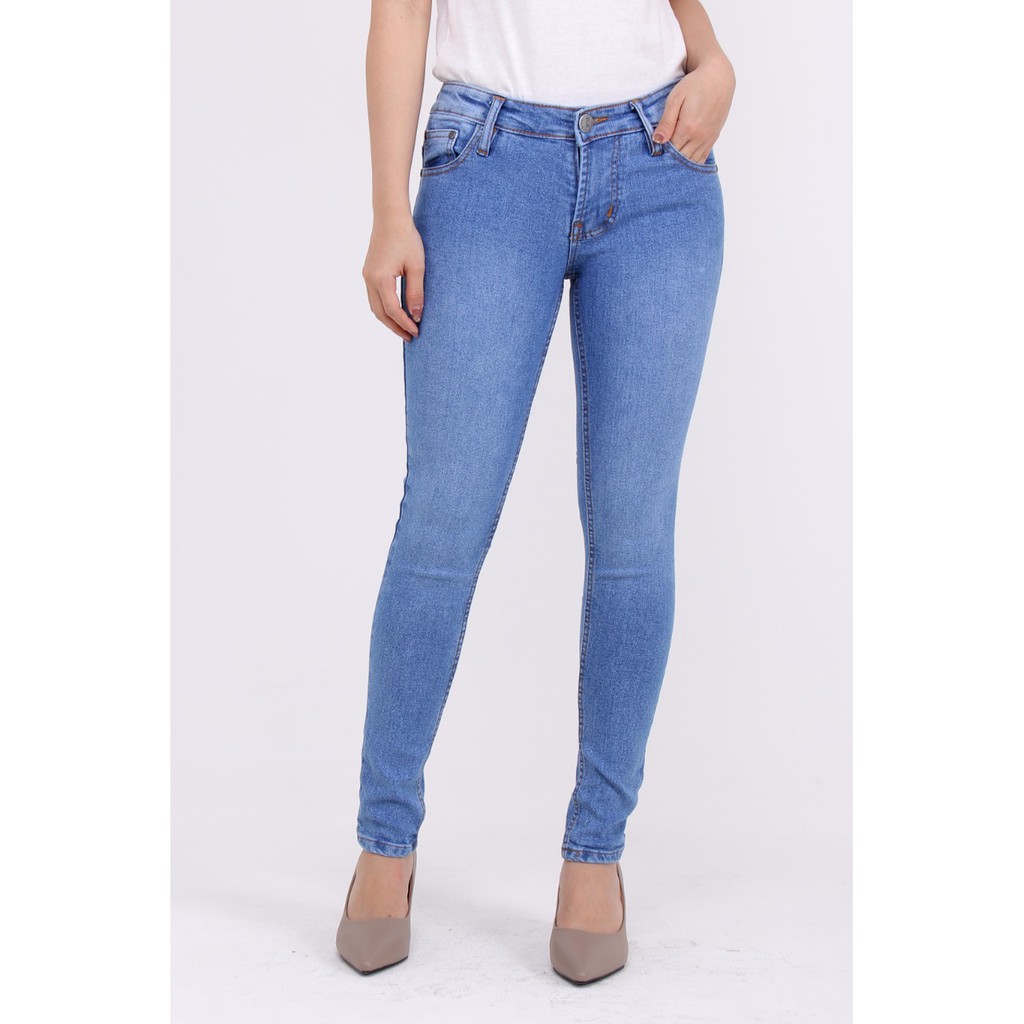 CELANA JEANS WANITA LONG BASIC WOMAN BIGSIZE -SYSCLOTHIER